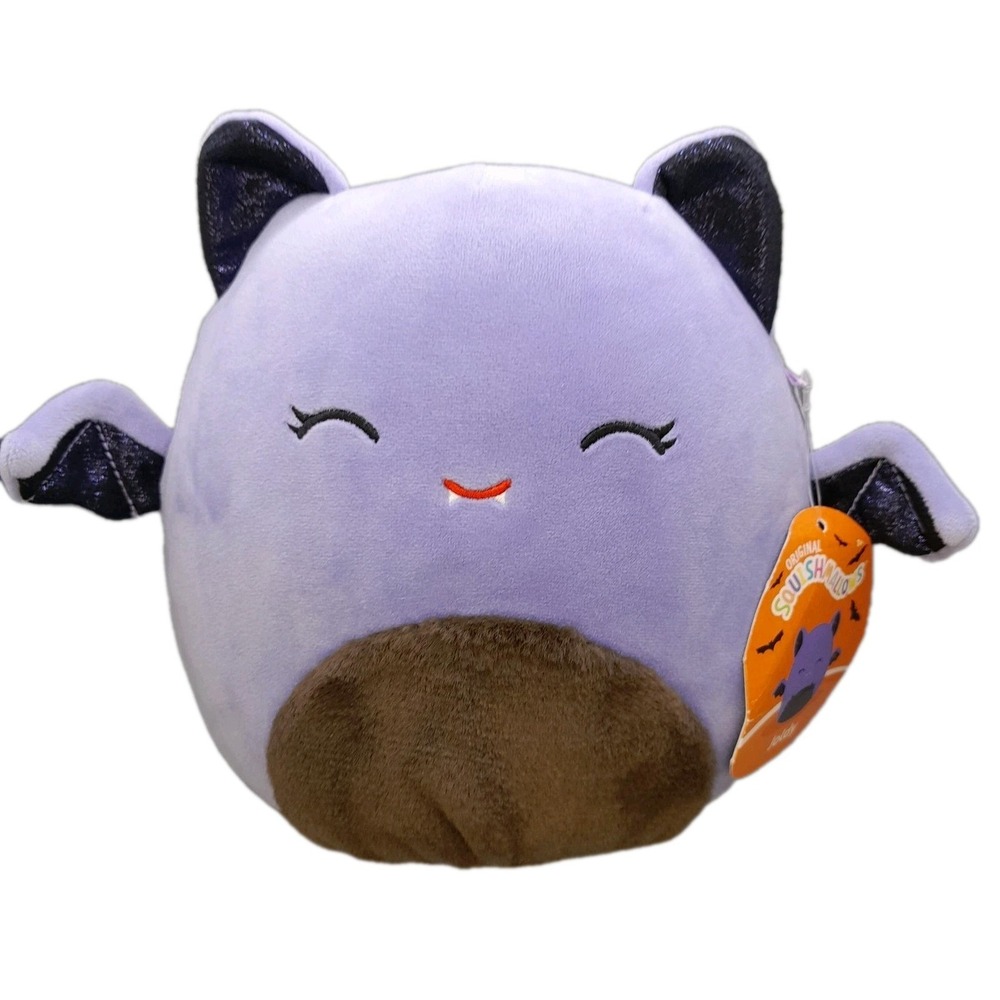 Squishmallows Joldy Purple Bat 8" Plush Halloween Kellytoy 2023 NWT Stuffed Toy